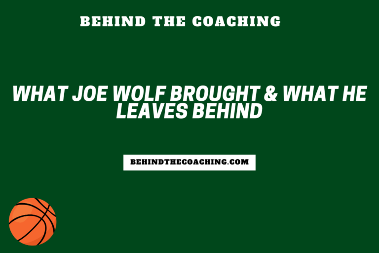 What Joe Wolf Brought & What He Leaves Behind