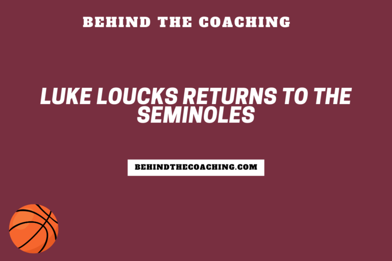 Luke Loucks Returns to the Seminoles