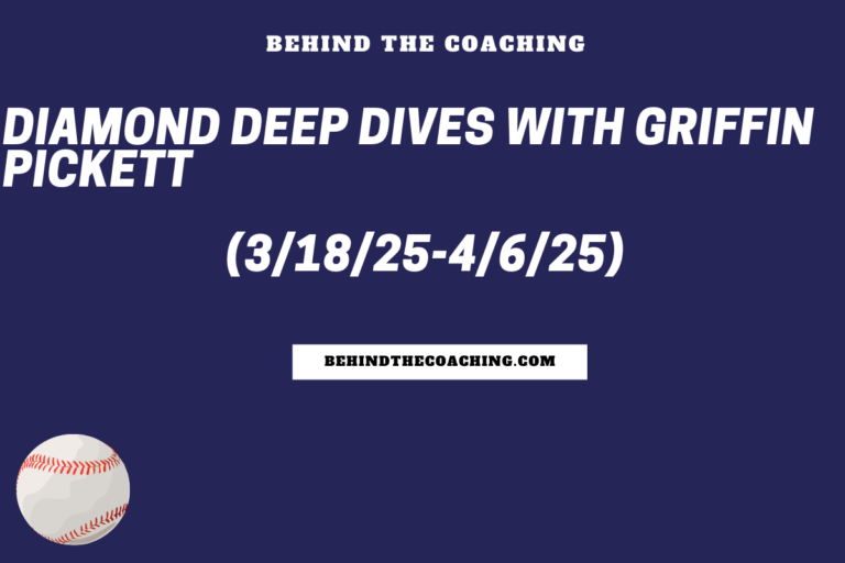 Diamond Deep Dives with Griffin Pickett (3/18/25-4/6/25)