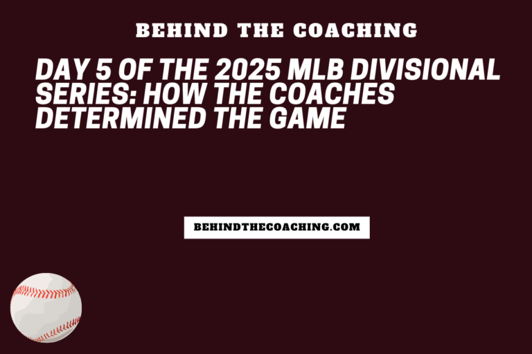 Day 5 of the 2025 MLB Divisional Series: How the Coaches Determined the Game