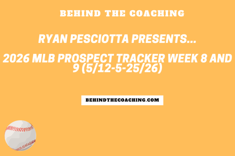 2026 MLB Prospect Tracker Week 8 and 9 (5/12-5-25)