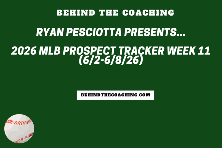 2026 MLB Prospect Tracker Week 11 (6/2-6/8/26)