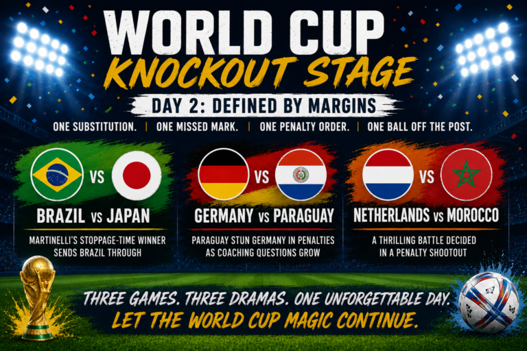 Day 2 of the World Cup Knockout Stage was Defined by Small Margins