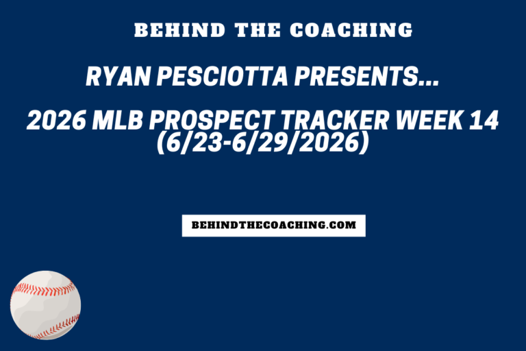MLB Prospect Tracker Week 14 (6/23-6/29/26)