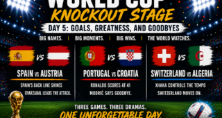 Day 5 of FIFA World Cup Knockout Rounds – Goals, Greatness, and Goodbyes