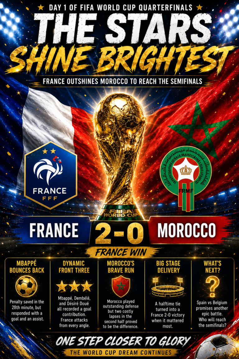 Day 1 of FIFA Quarterfinals; The Stars Shine Brightest